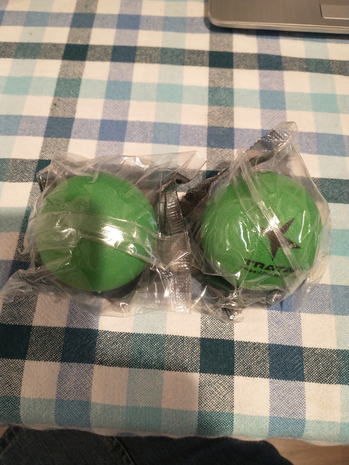 2 Therapy Massage Balls for Deep Tissue Pressure Yoga Trigger Points Extra Firm