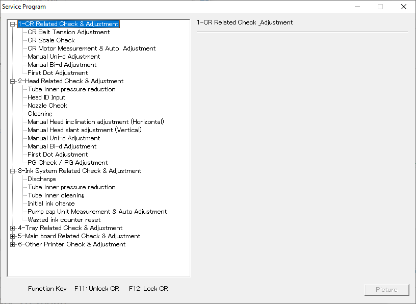 Epson Plotter Adjustment Service Program F2000 Includes Service Manual