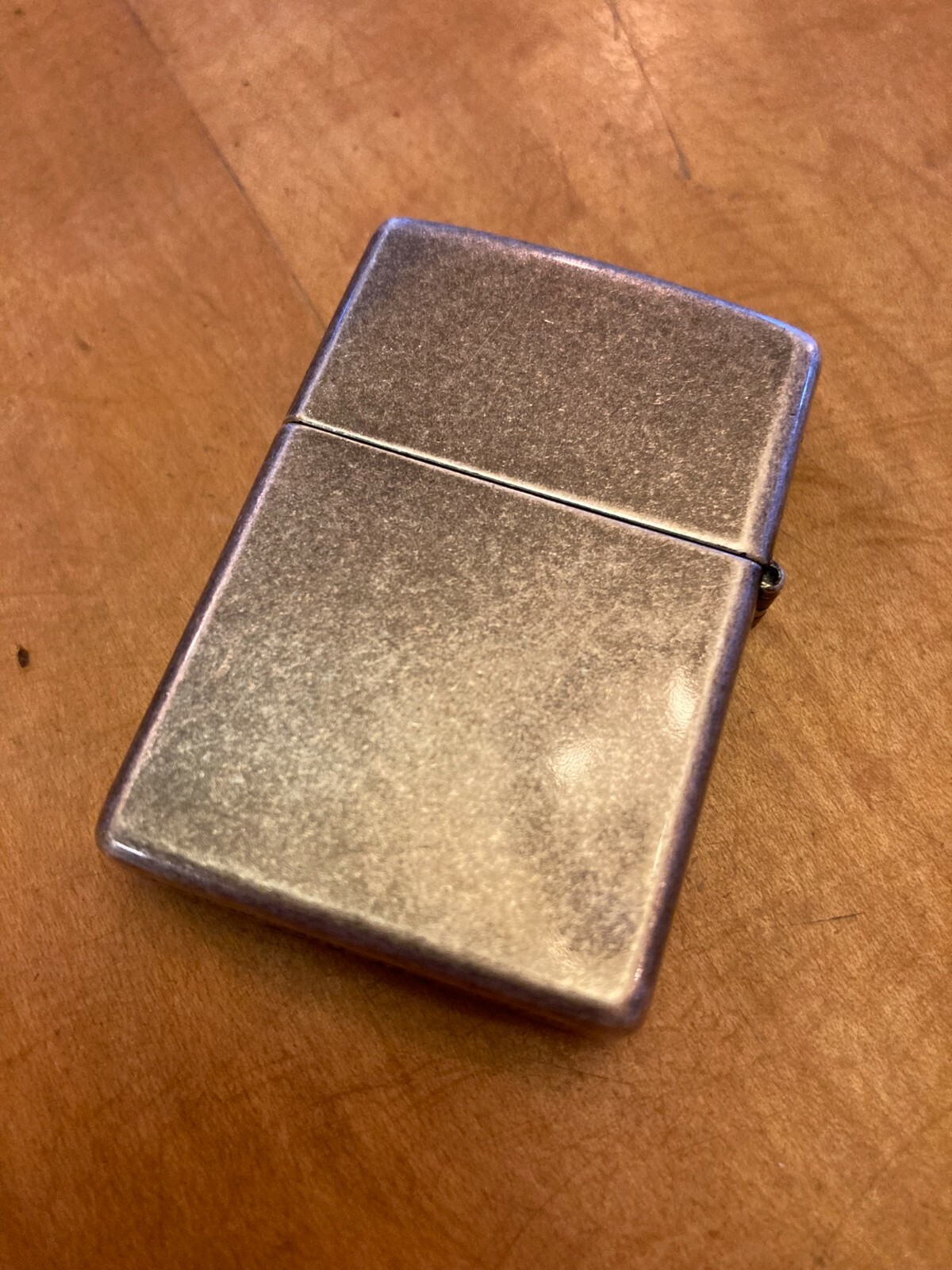 Genuine Zippo Antique Silver Plate Lighter CASE ONLY No Insert/Box