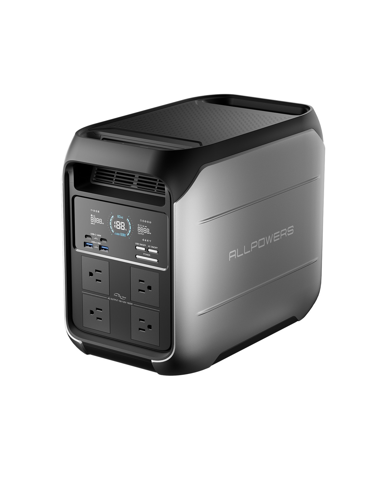 ALLPOWERS P1800 Portable Power Station 1024Wh LiFePO4 Battery Solar Generator AC
