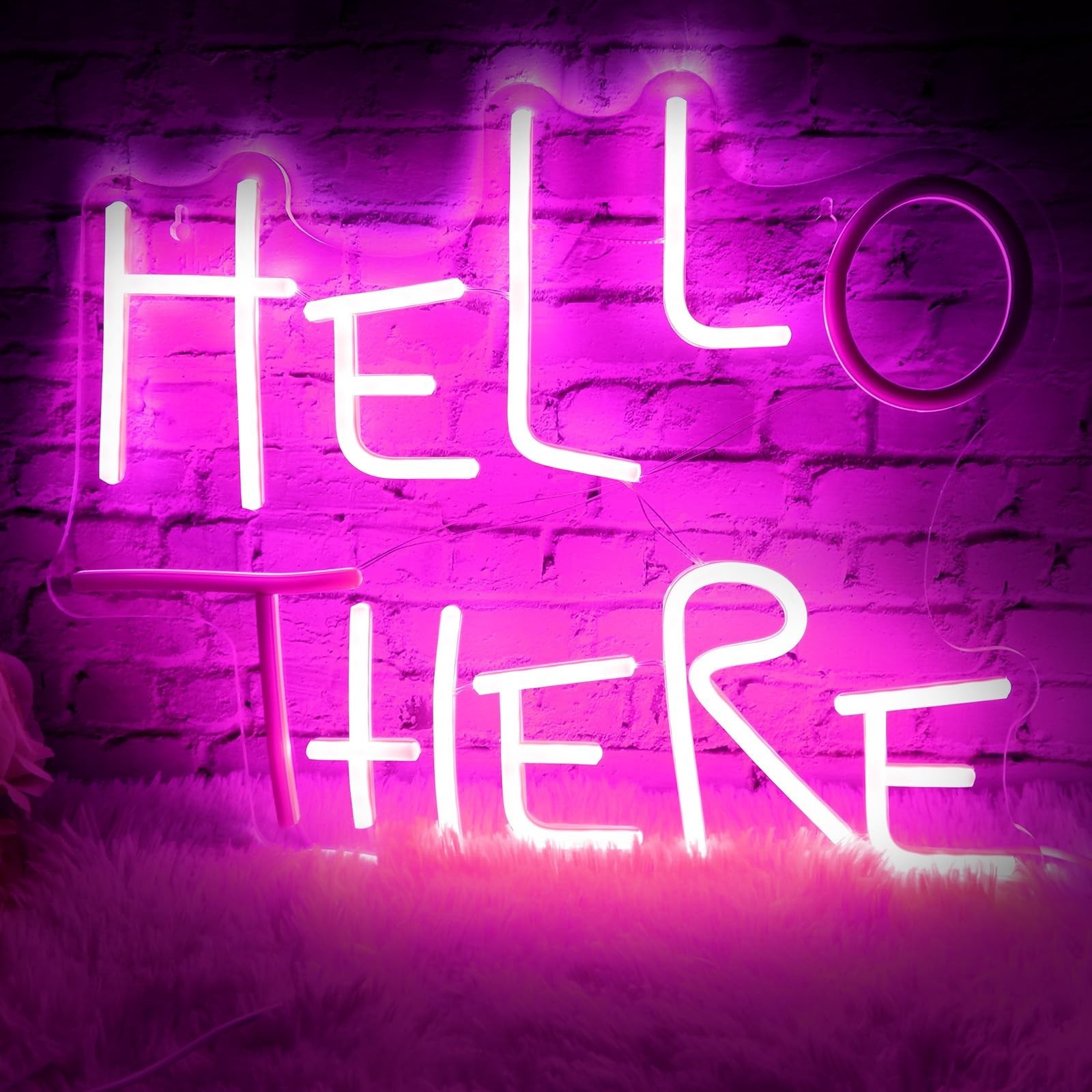 Hello There Neon Sign for Wall Decor, Dimmable Hell Here Catwoman Neon Signs ...
