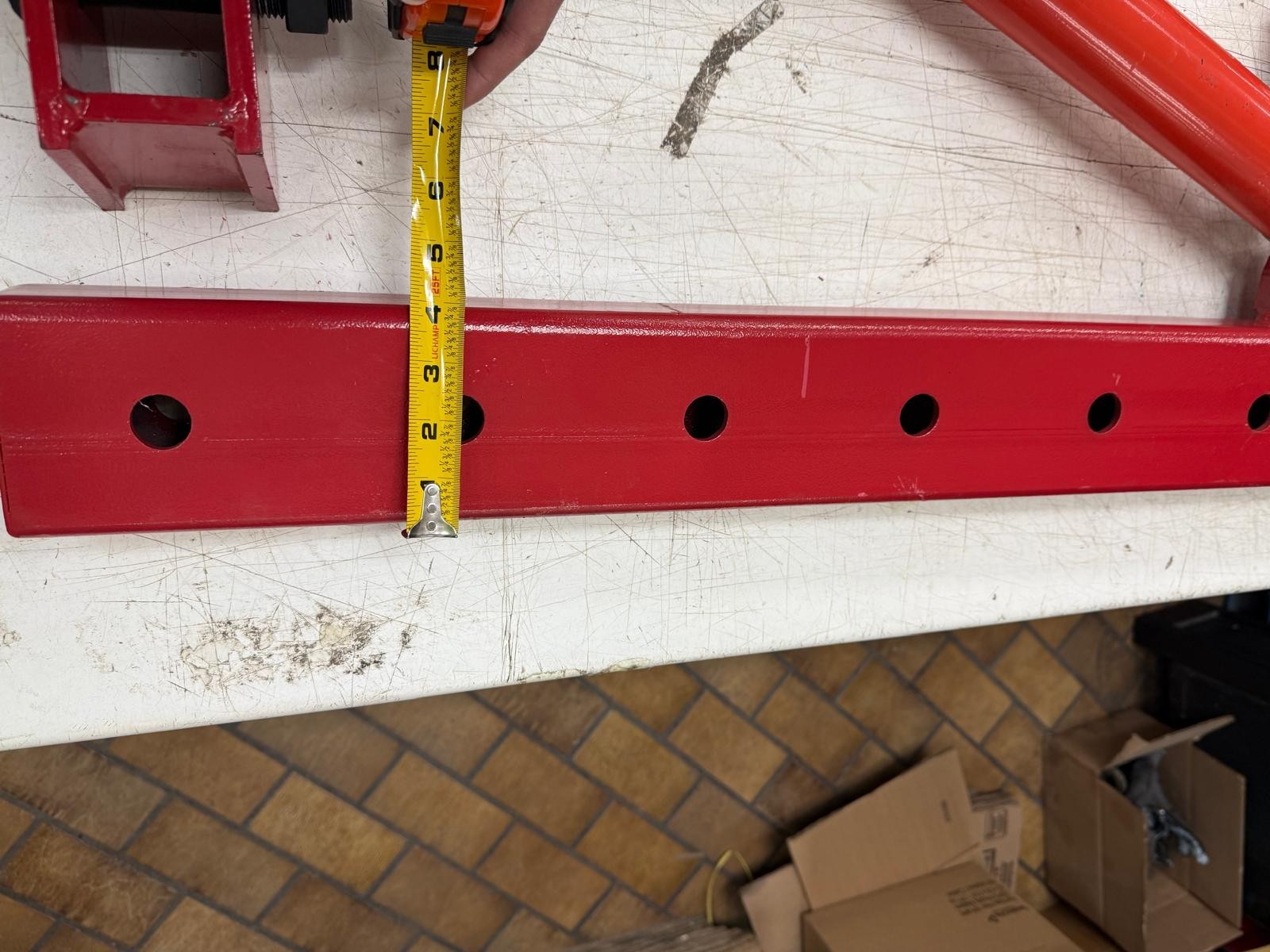Roof bar attachment with Hydraulic Cylinder for frame puller frame machine