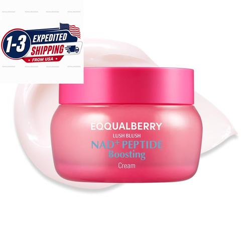 EQQUALBERRY NAD+ Peptide Boosting Cream – 5% & 13 Peptides Single Pack