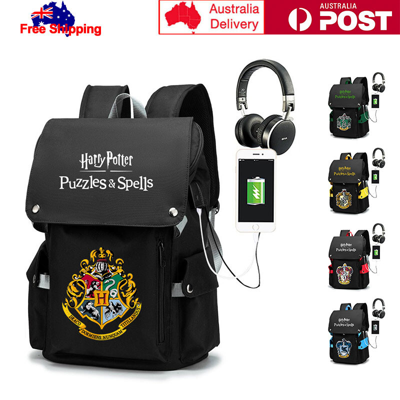 Harry Potter Hogwarts Backpack Student School Bag Girls Boys Shoulder Bag Gift
