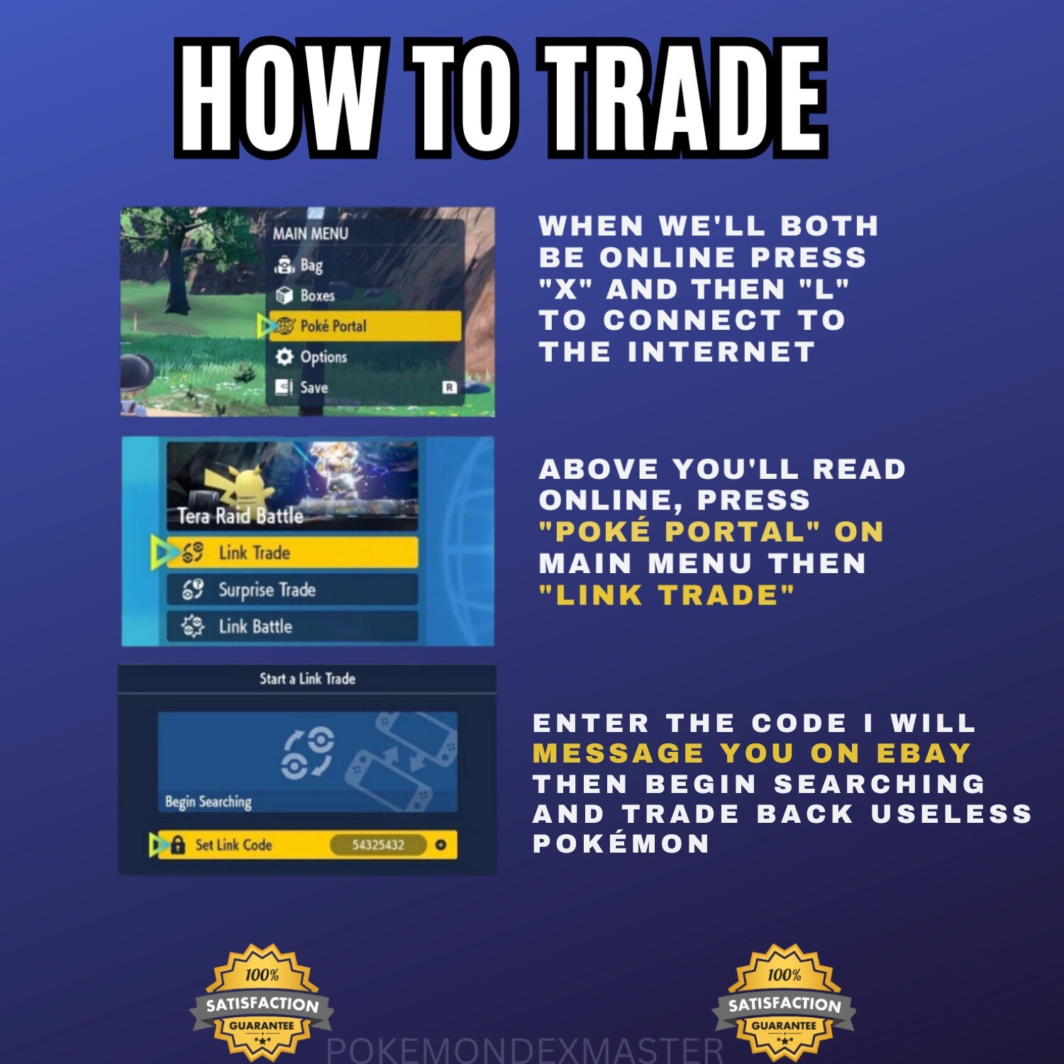 SHINY EEVEE EGG ⭐️ 6IV ⭐️ Pokemon Scarlet & Violet 🚀Fast Trade🚀
