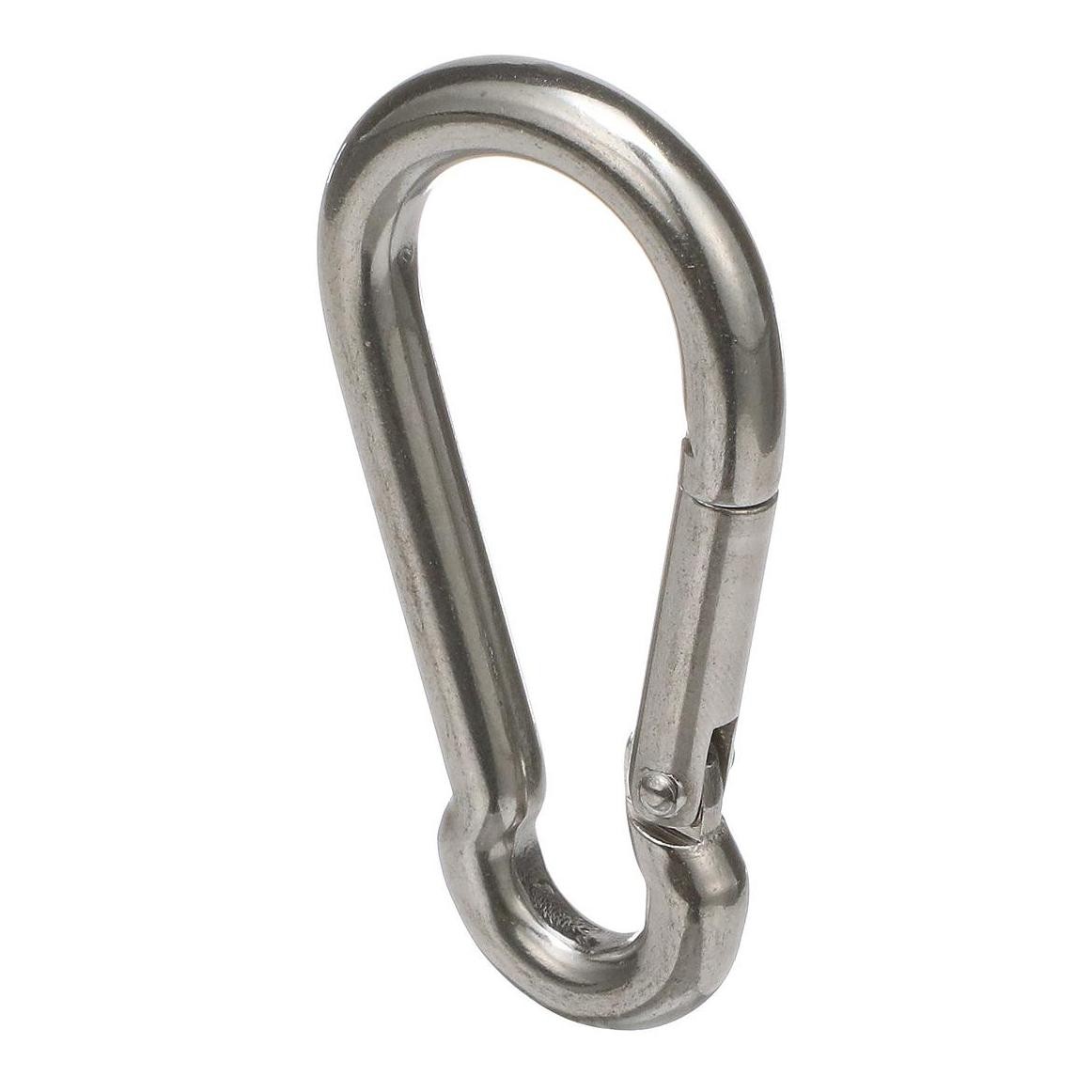 Seachoice 36851 Stainless Steel Safety Spring Hook 1/4" x 2-1/2"