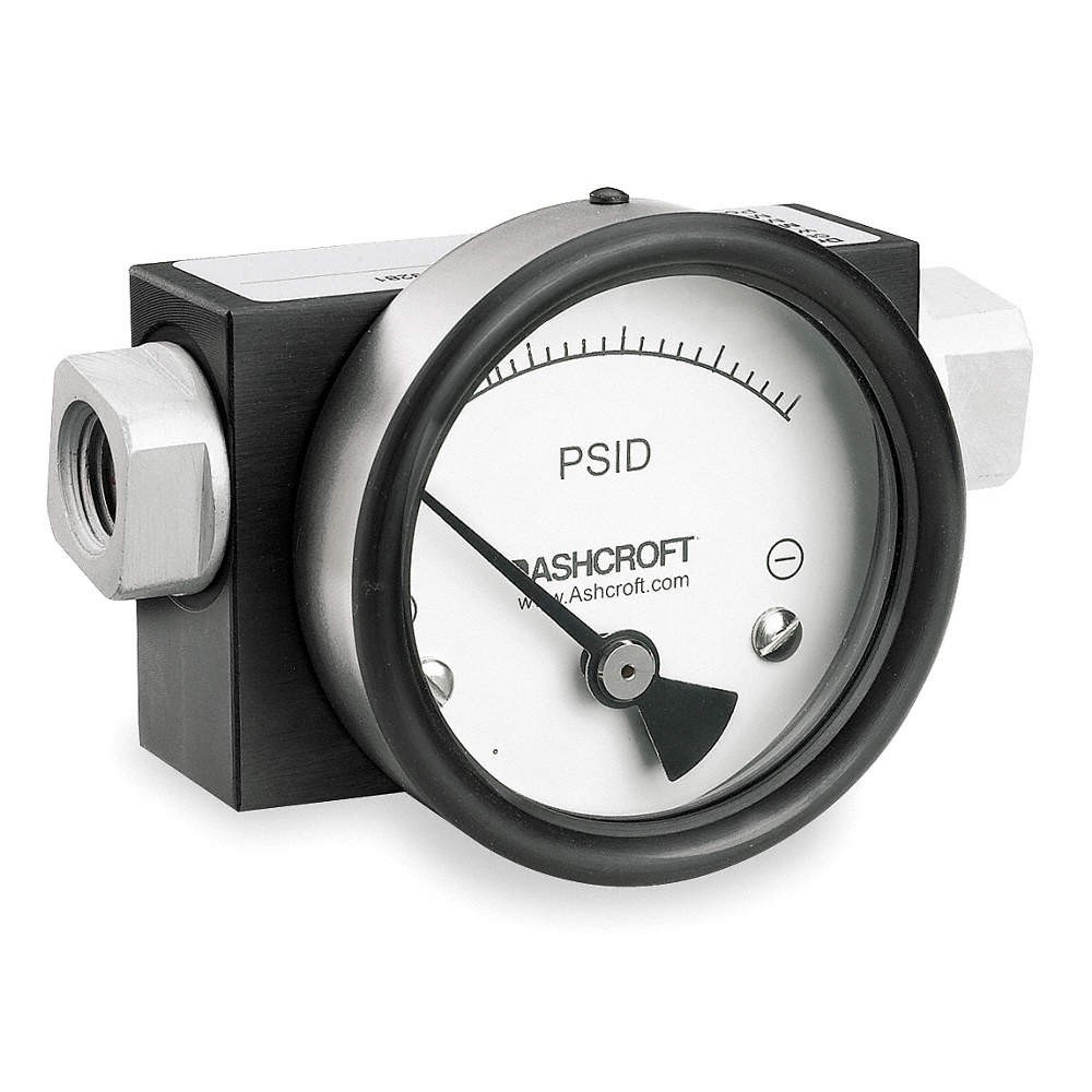 ASHCROFT 351130FD25SXCYLM60PSID Pressure Gauge,0 to 60 psi 5LB61