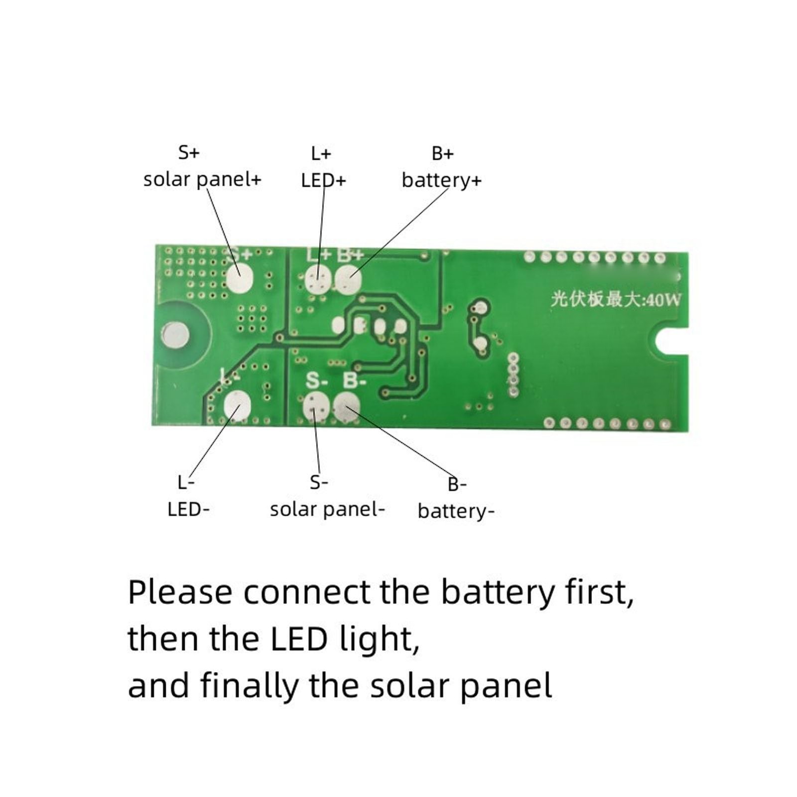 Circuit Board Remote Controller Solar Light Module Adjustable Brightness LED