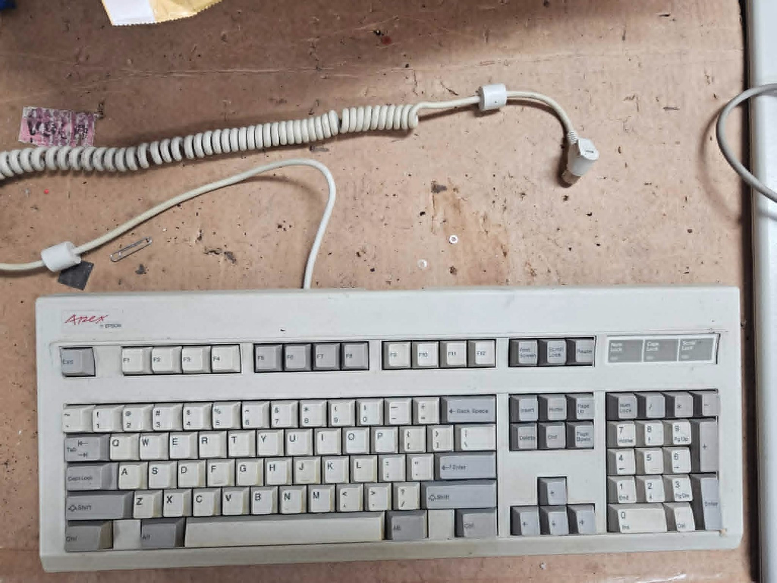 Rare Clean Retro Vintage Apex By Epson Model Kb2100 Keyboard Complete