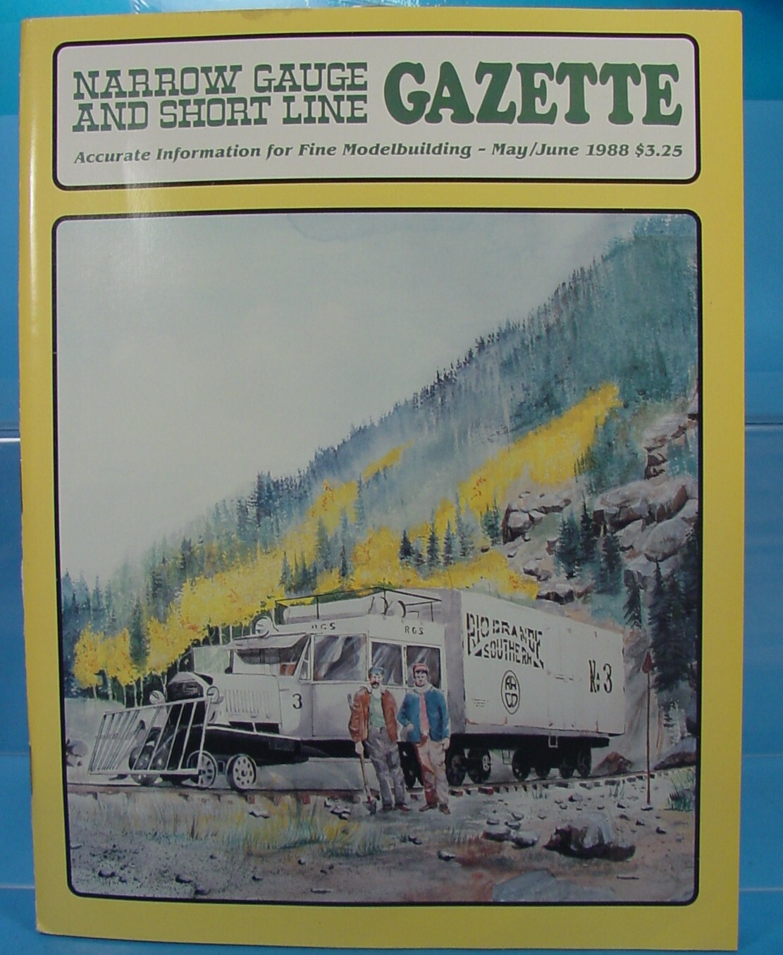 On3,On30,SN3,HOn3 NARROW GAUGE AND SHORT LINE GAZETTE MAGAZINE MAY/JUNE 1988