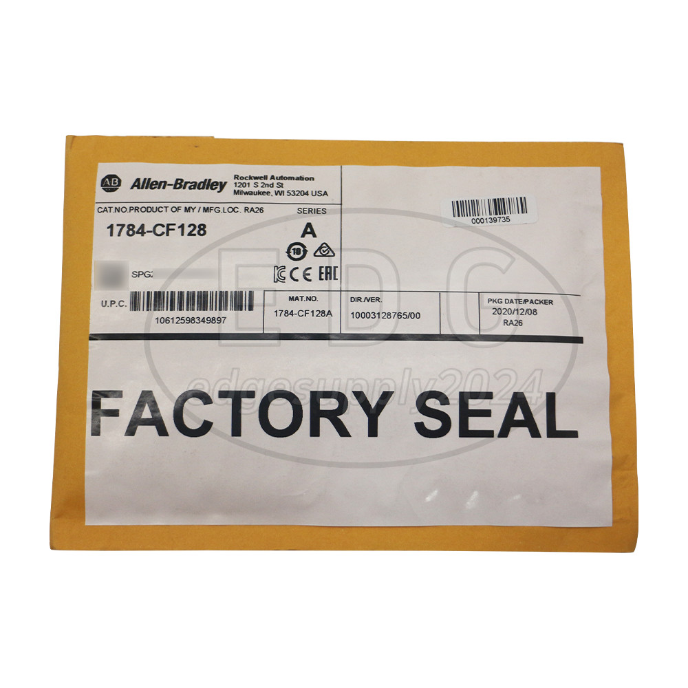 NEW Allen-Bradley 1784-CF128 Ser A Industrial CompactFlash Card 128MB RevE01