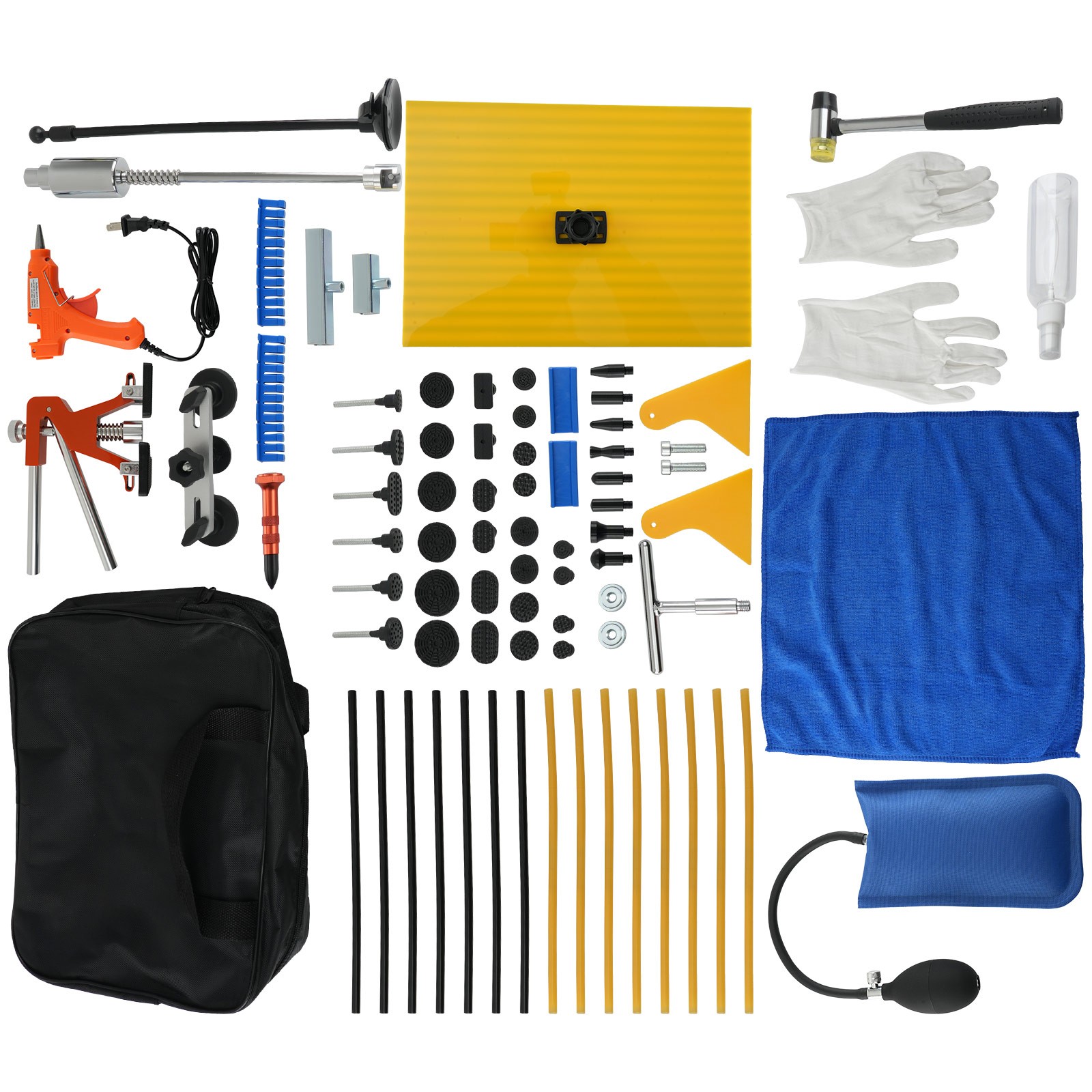 Auto Vehicle Dent Kit for Car Body PDR Repair Tool Puller Bridge w/Glue Gun