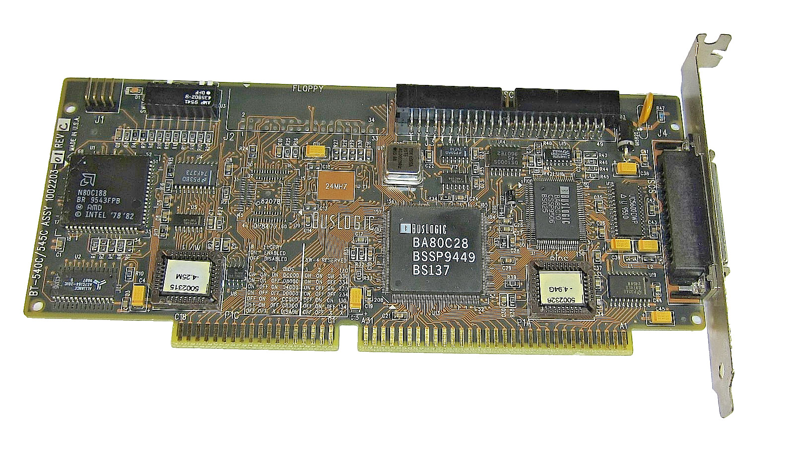 Genuine BusLogic BT-540C / 545C 16-Bit ISA SCSI Controller Card 1002203-001