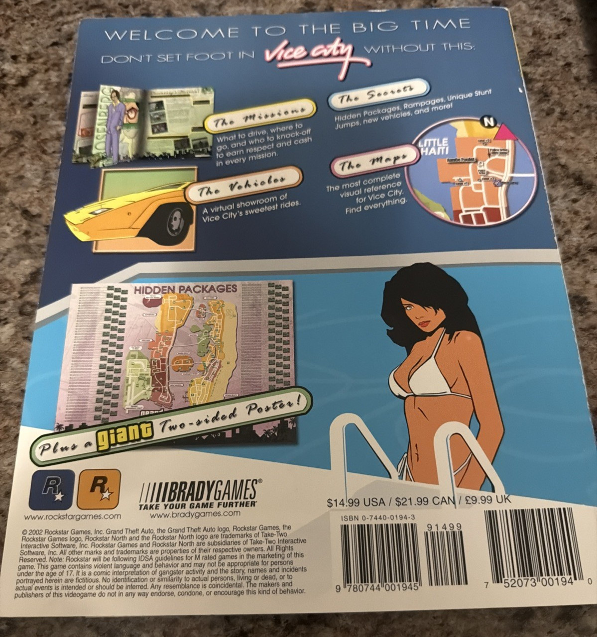 Grand Theft Auto: Vice City Official Strategy Guide with map