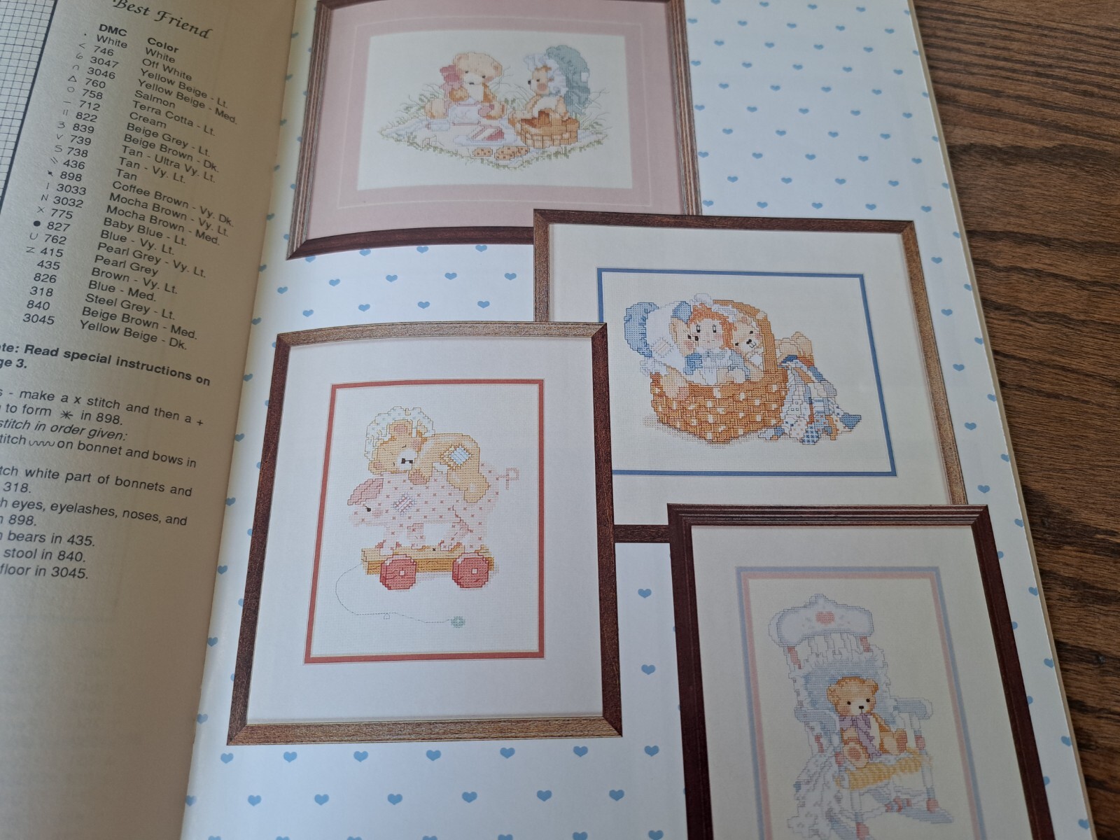 Priscilla's Precious Bears Cross Stitch Pattern Book No. 66