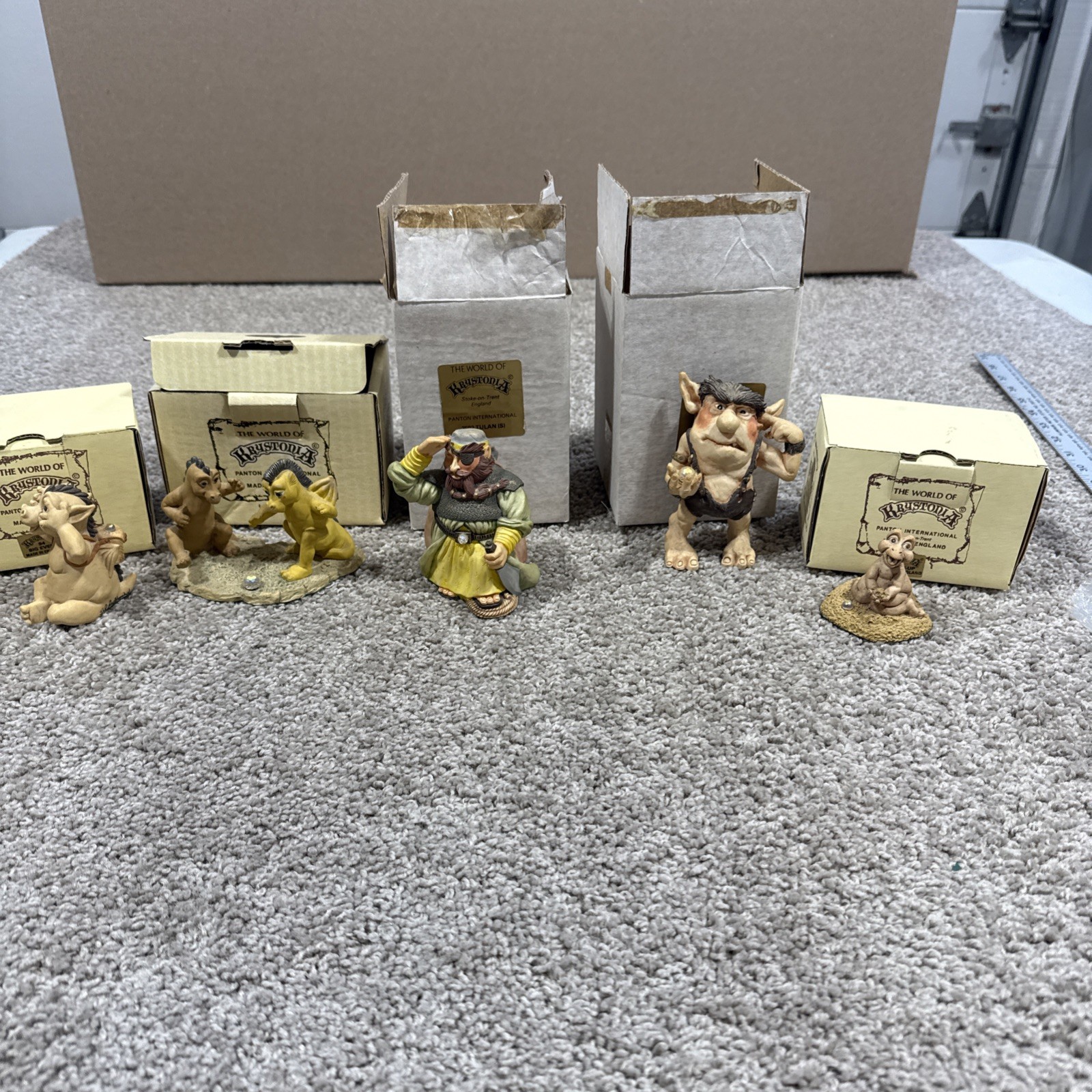 Lot Of 5 The World of Krystonia - Resin Figurines Panton ‘88 Made In England