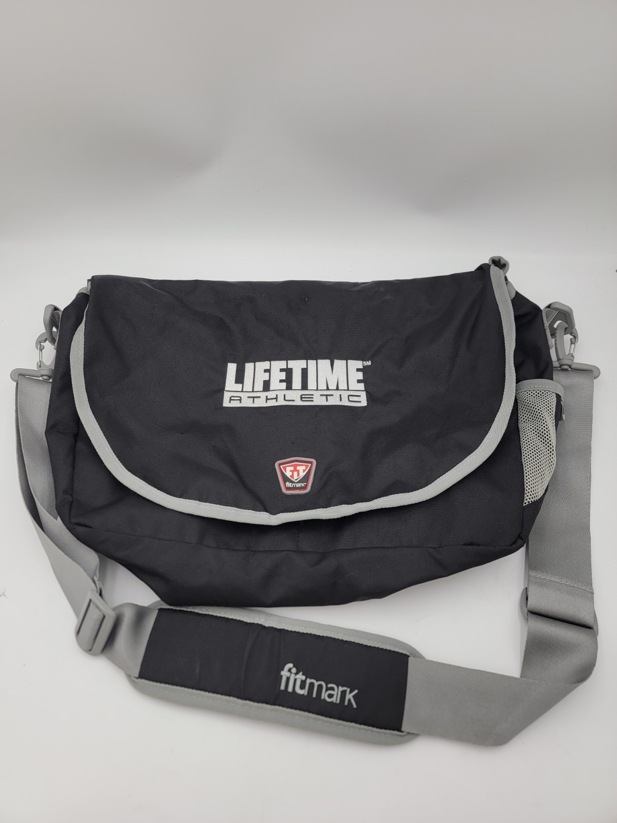 Promotional Lifetime Fitness Athletic Cross Body Gym Bag Embroidered CLASSY!