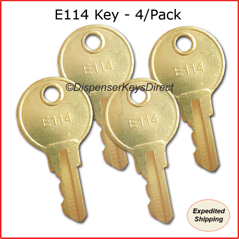 ASI - "E114" Key - (4/pk.) for Paper Towel, Toilet Tissue & Soap Dispensers