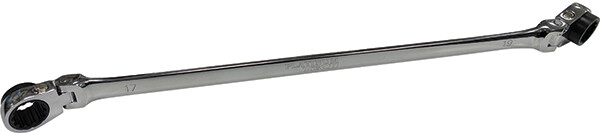 12mm x 14mm XL Reversible Flex Head Ratcheting Double Box Spline Wrench