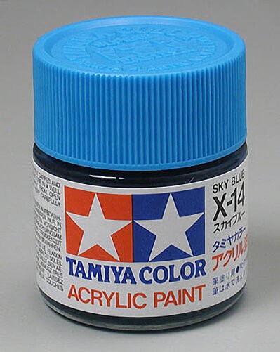 Tamiya Acrylic X-14 Sky Blue 3/4 oz Paint Jar 81014