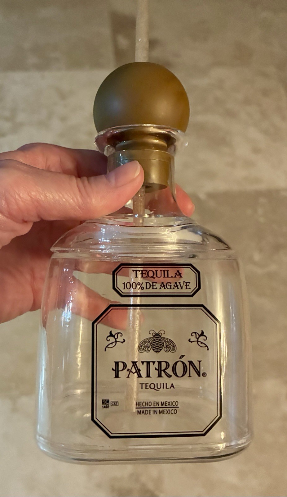 NEW Collectible PATRON Tequila Plastic Reusable Cocktail Cup Holder 11oz (375ml)
