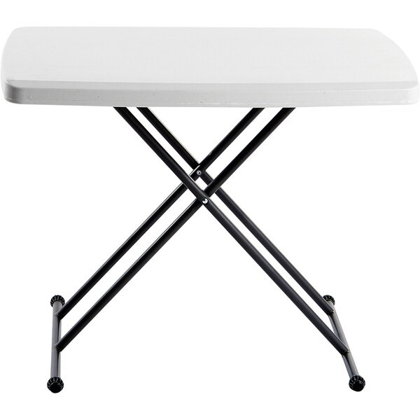 Iceberg 65490 Indestructable Classic Personal Folding Table, Platinum Granite
