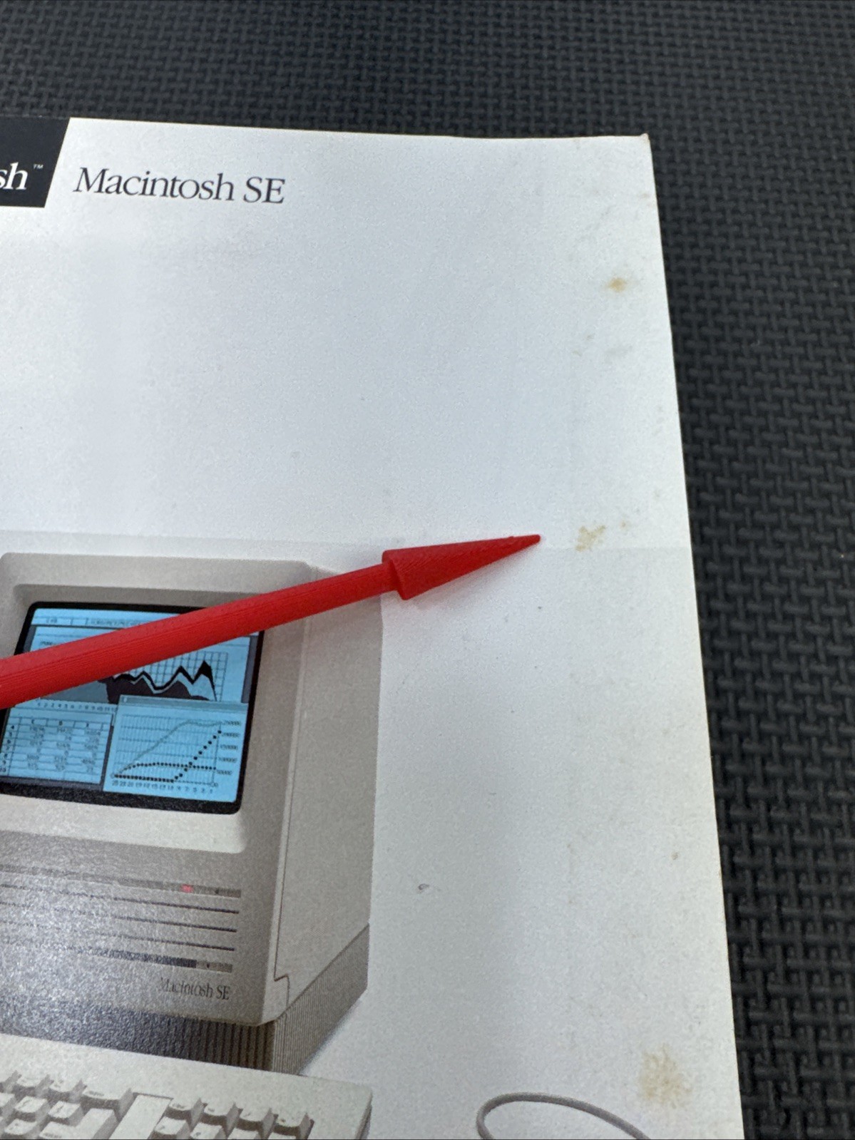Apple Macintosh Se Owners Manual (Front Cover Damage Read)