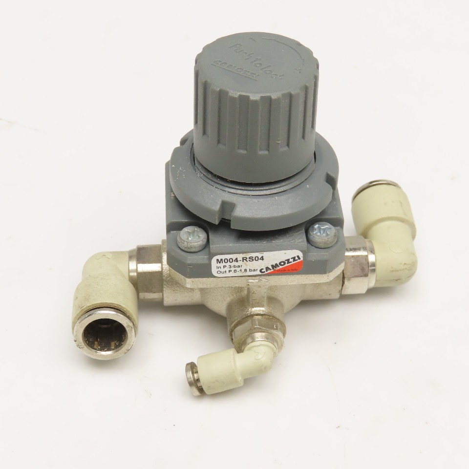 Camozzi M004-RS04 G1/4, G1/8 Inline Air Pressure Regulator 0-1.8 Bar Output