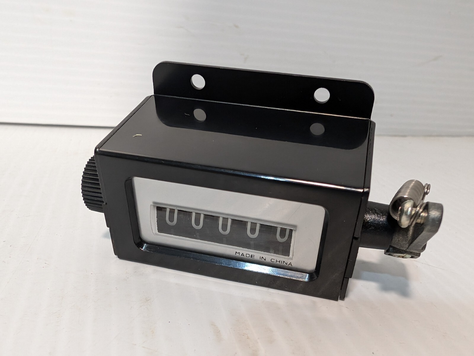 MSC 00208017 5 Digit Ratchet Counter w Reset Knob