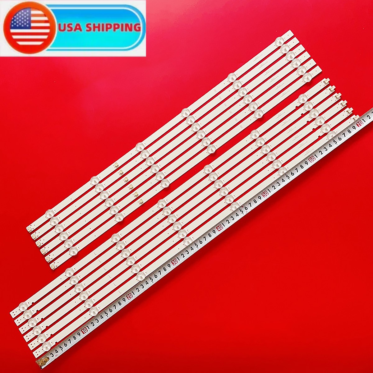 Kit LED Backlight Strips for KD-65X75CH KD-65X750H XBR-65X800G I-6500SY80131 R L