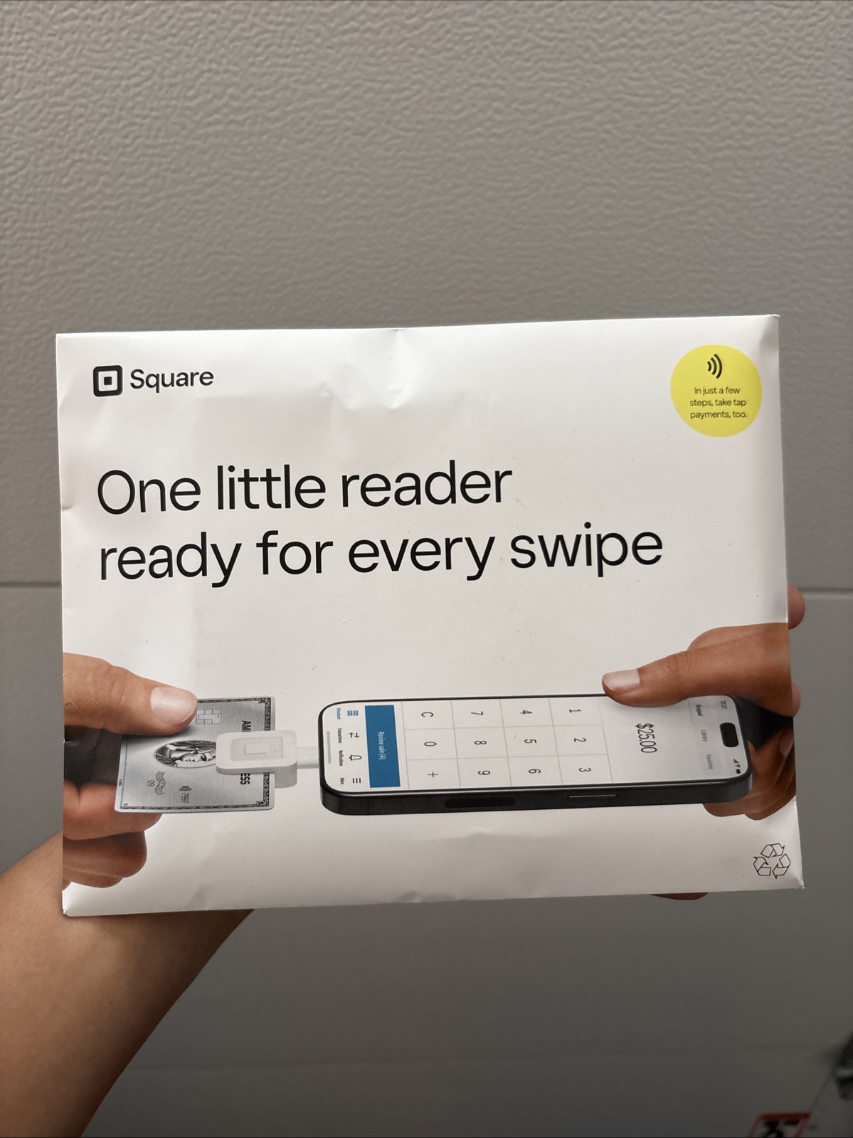 Square Credit Card Reader,  Tap And Swipe Supported