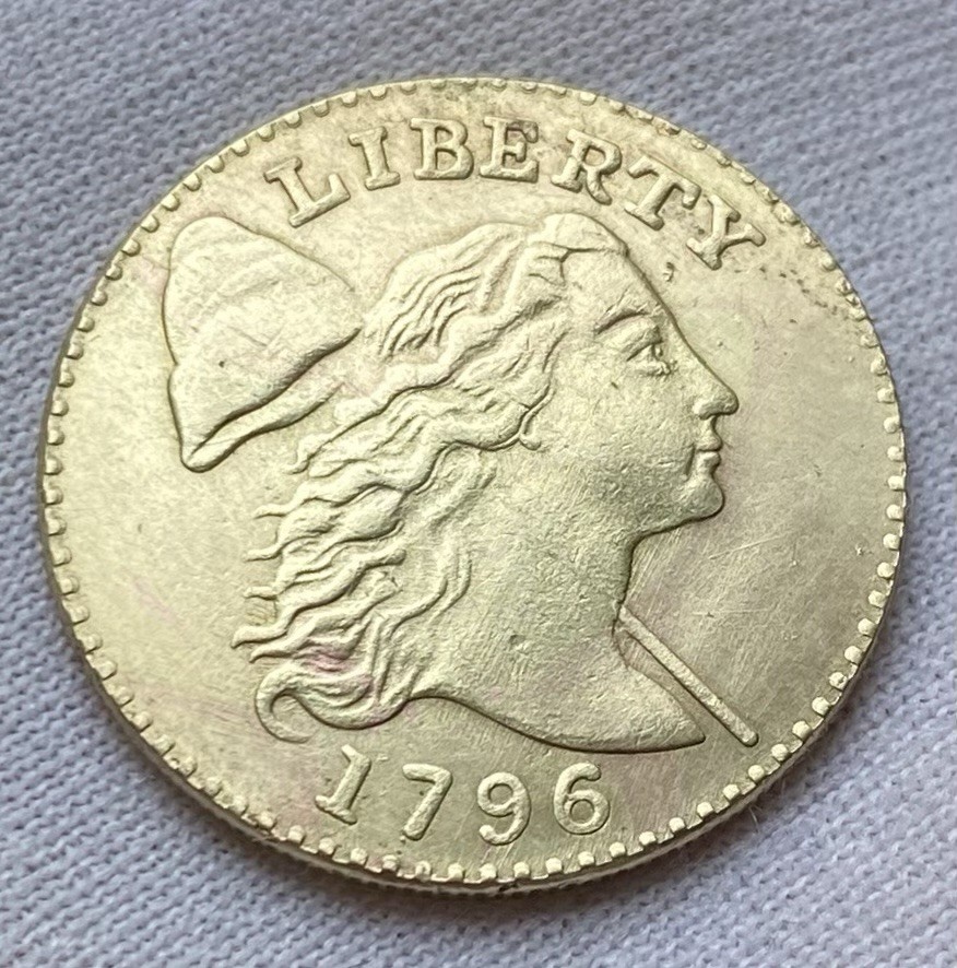 1796 LIBERTY ONE CENT EXONUMIA  TOKEN COIN.