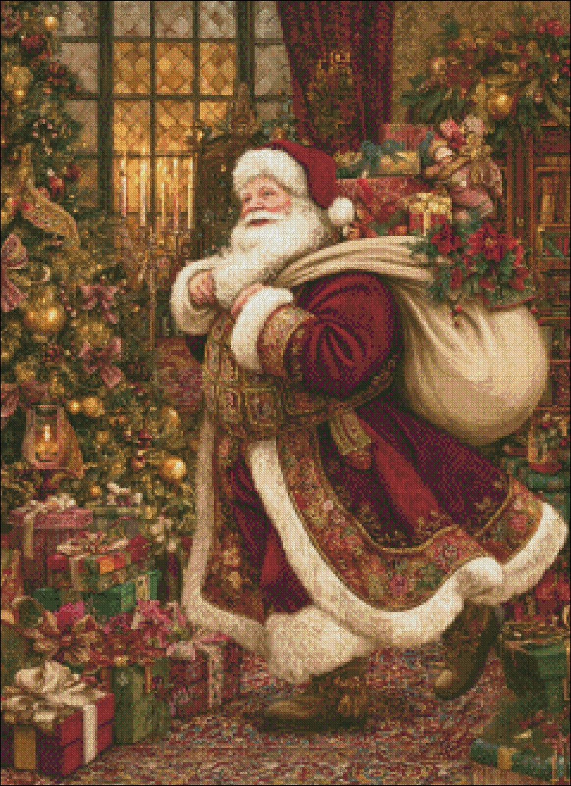 Christmas Presence 2 - Chart Counted Cross Stitch Patterns Needlework DMC Color
