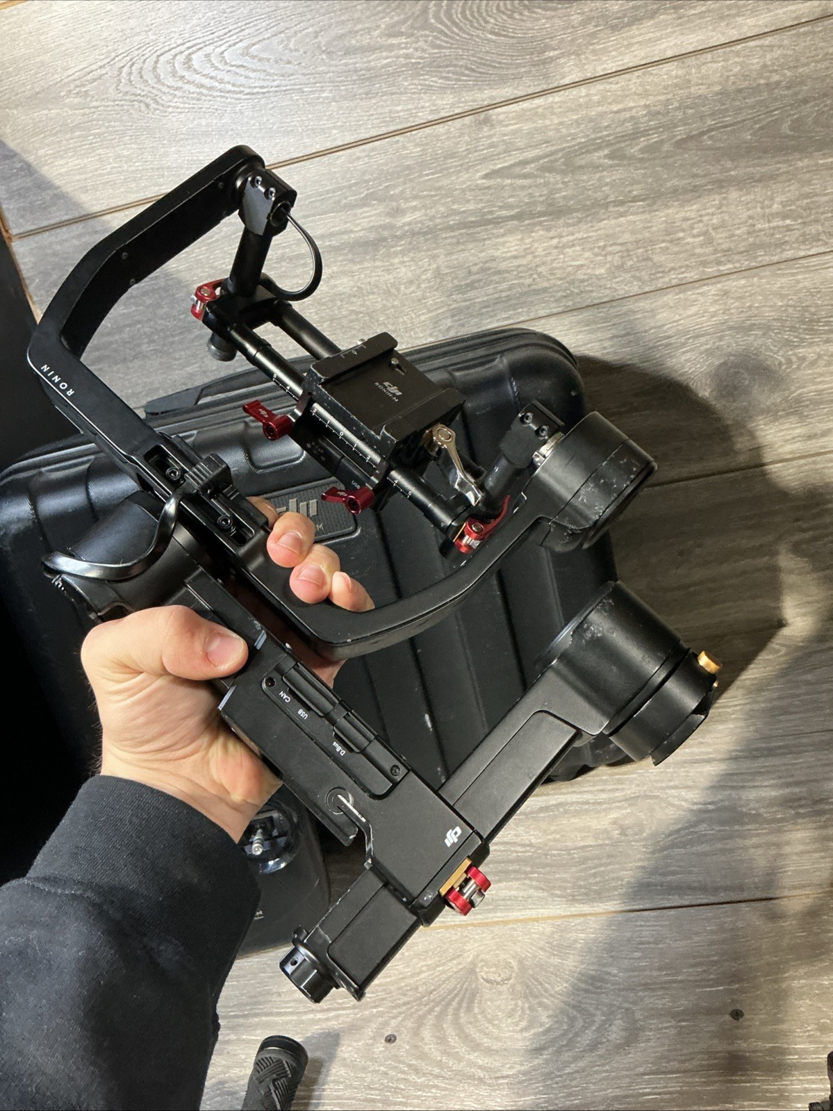 DJI Ronin M Gimbal Camera Stabilizer With Battery Remote Stand - Tested No Chrgr