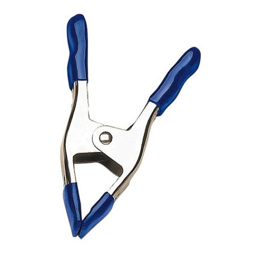 Irwin 222702 2in Metal Spring Clamp 150 lb Soft Quick-Grip Pads Blue/Silver