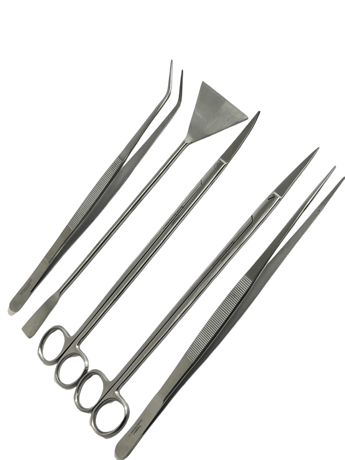 5 PC Aquarium Aquascaping Plants Landscaping Tools Kit Set 12" GERMAN STAINLESS