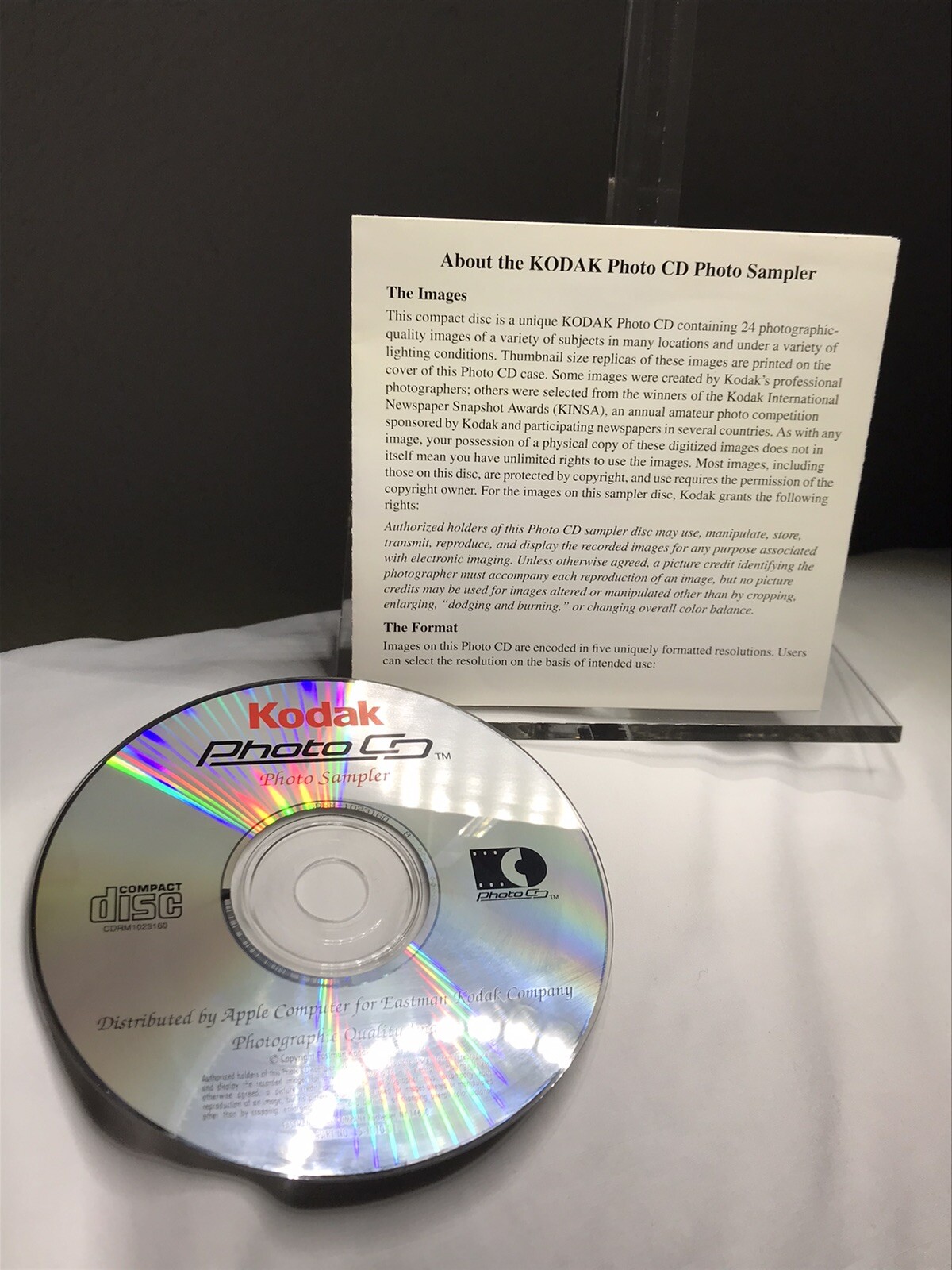Vintage 1991 Kodak Photo CD Photo Sampler ~ CD-ROM ~ CDRM 1023160 Apple Computer