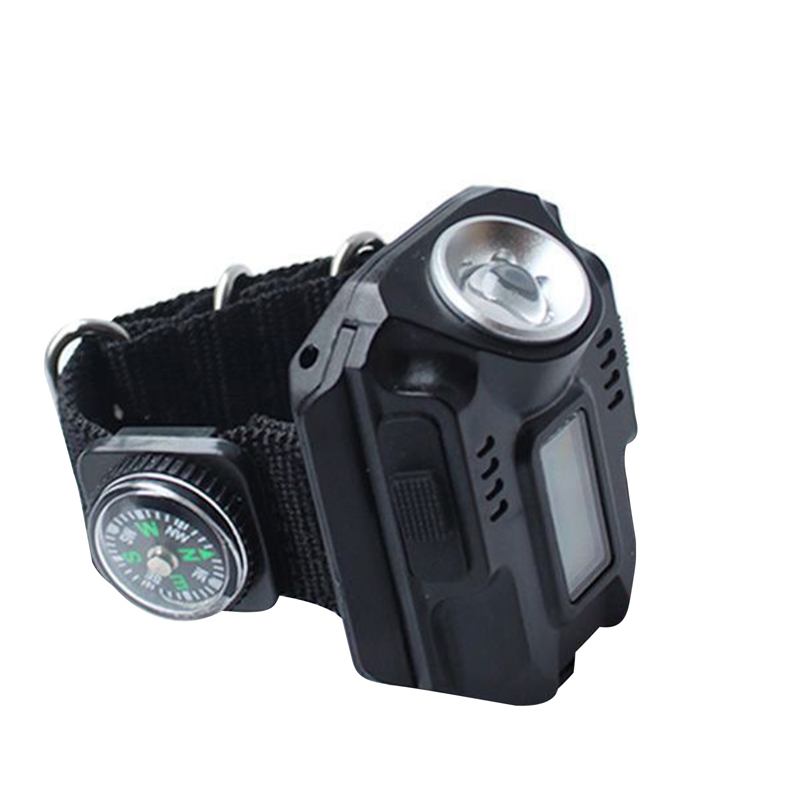 LED Wrist Watch Flashlight Torch Light USB Charging Rechargeable Flashlight C