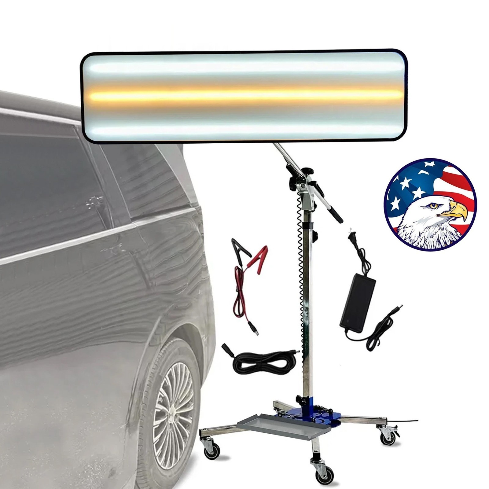 Portable PDR Paintless Dent Repair Light, Leveling Lamp with Adjustable Stand