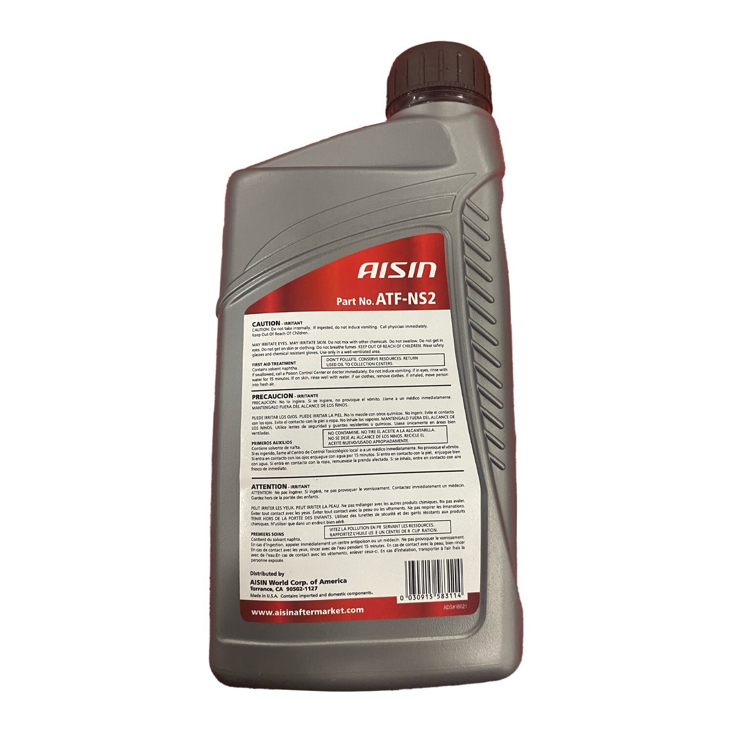 Aisin Continuously Variable Transmission NS-2 CVT Fluid 1 Quart For Nissan