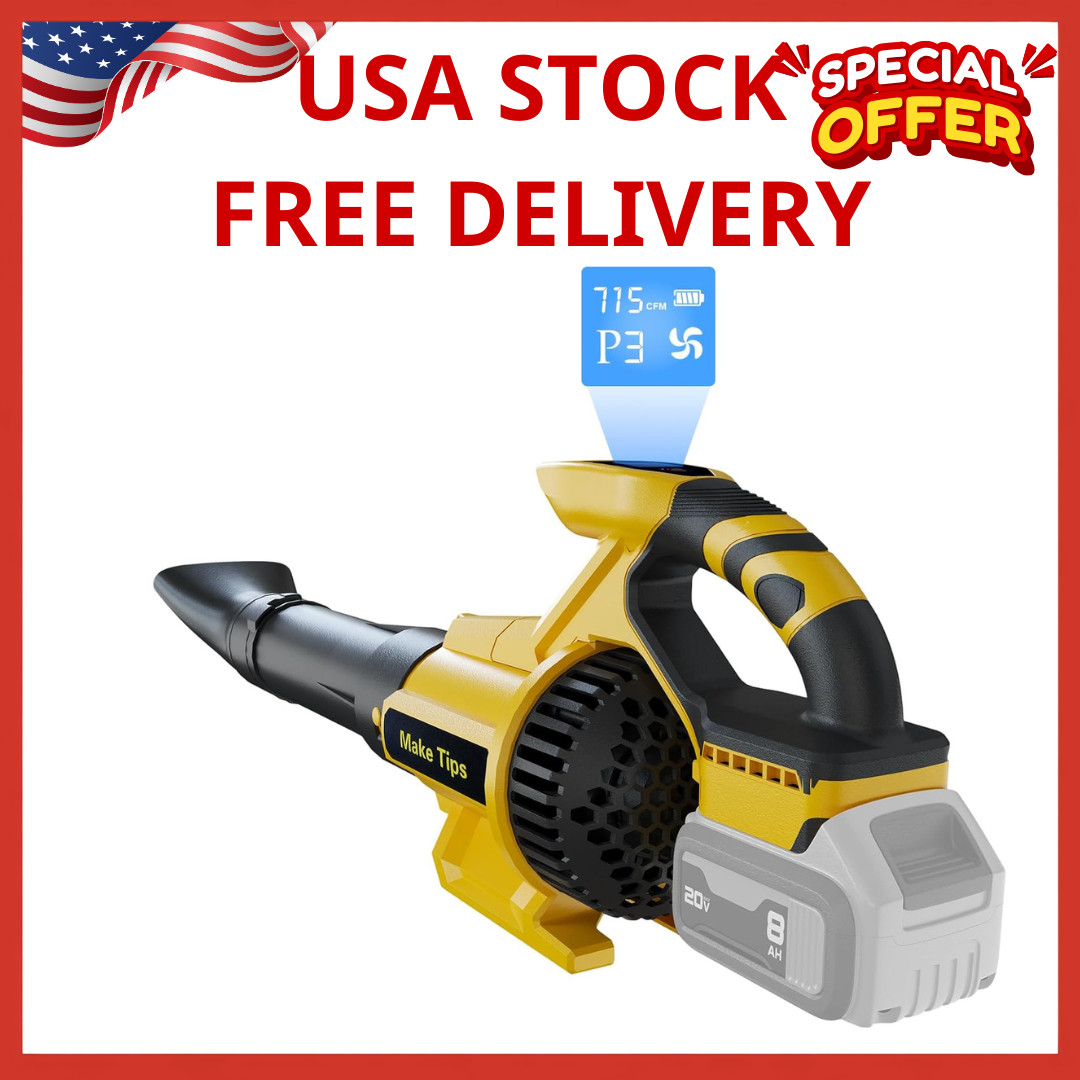 Cordless Leaf Blower for Dewalt 20V Max Battery (Tool Only) – Powerful Brushless