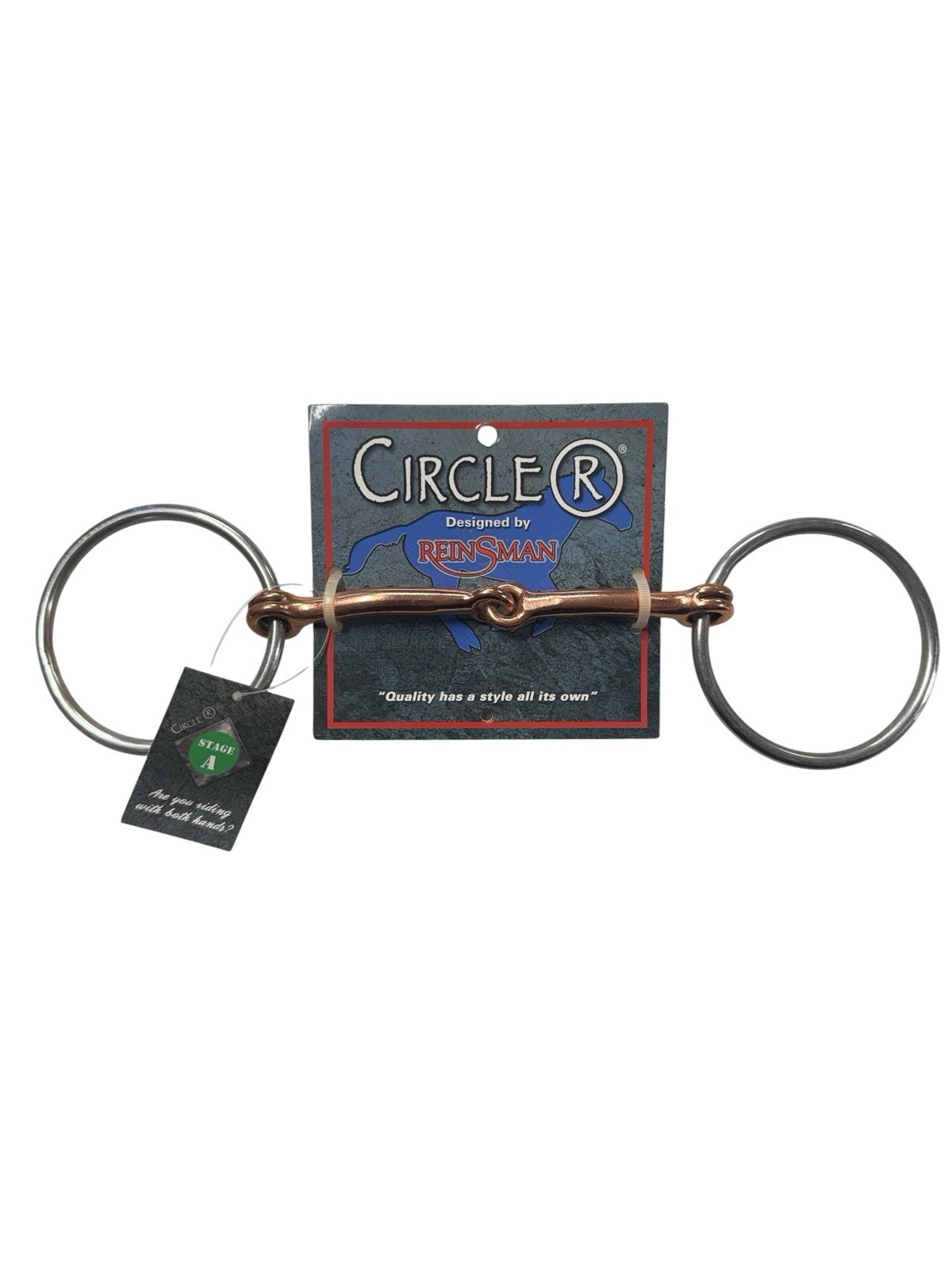 Reinsman Circle R “O” Ring 3/8” Copper Snaffle