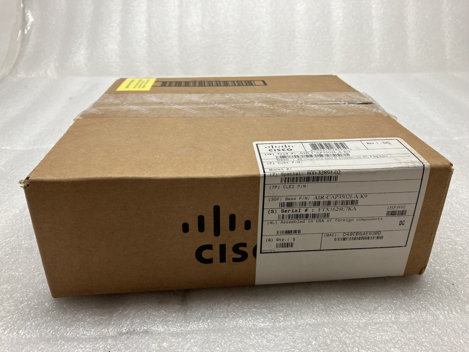 New OEM Sealed Cisco AIR-CAP3502I-A-K9 Wireless Access Point