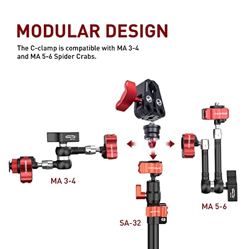 Spider Crab Quick Release Adapter ，Magic Arm Quick Release Mount MA-CSA
