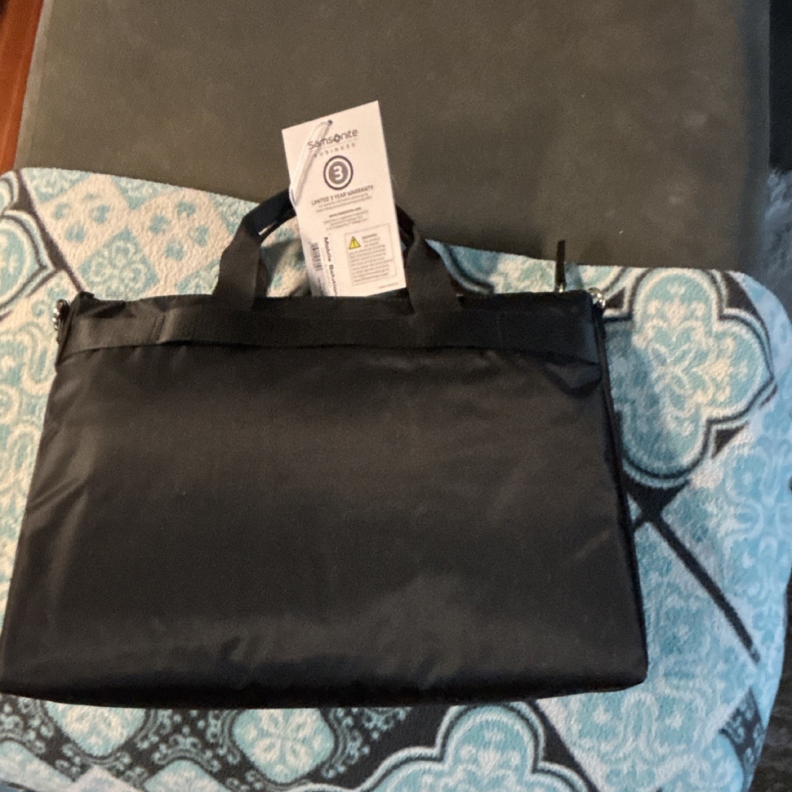 Samsonite Mobile Solution Slim Brief Black Nylon 15" Padded Laptop Bag