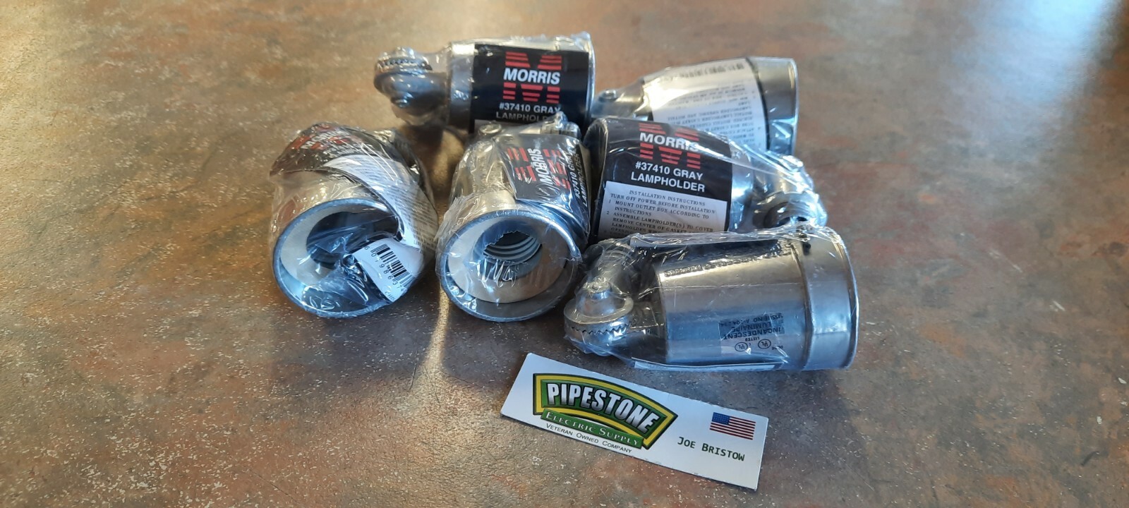 37410 Morris (lot of 6) 150Watt Outdoor  Weatherproof Lampholder