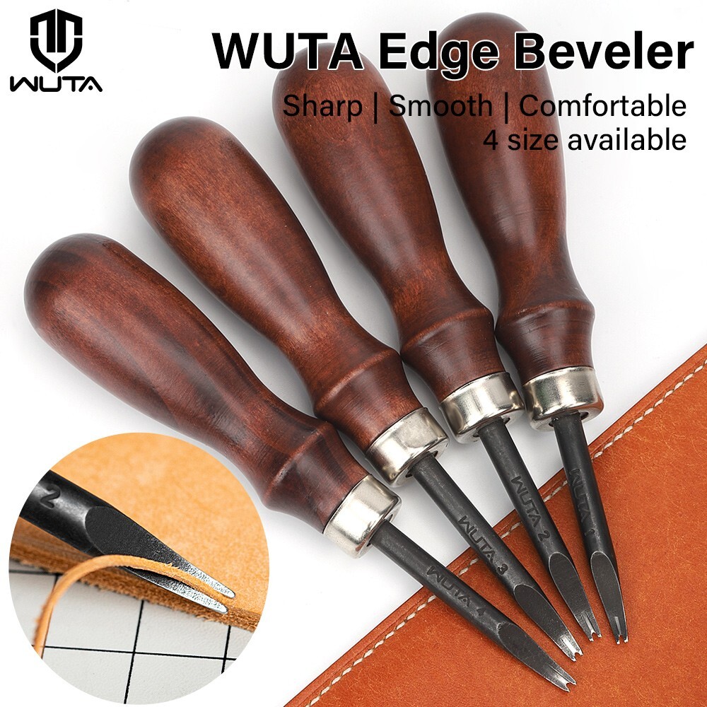 WUTA Professional Leather Edge Beveler Grooving Skiving Leather edger Tools DIY
