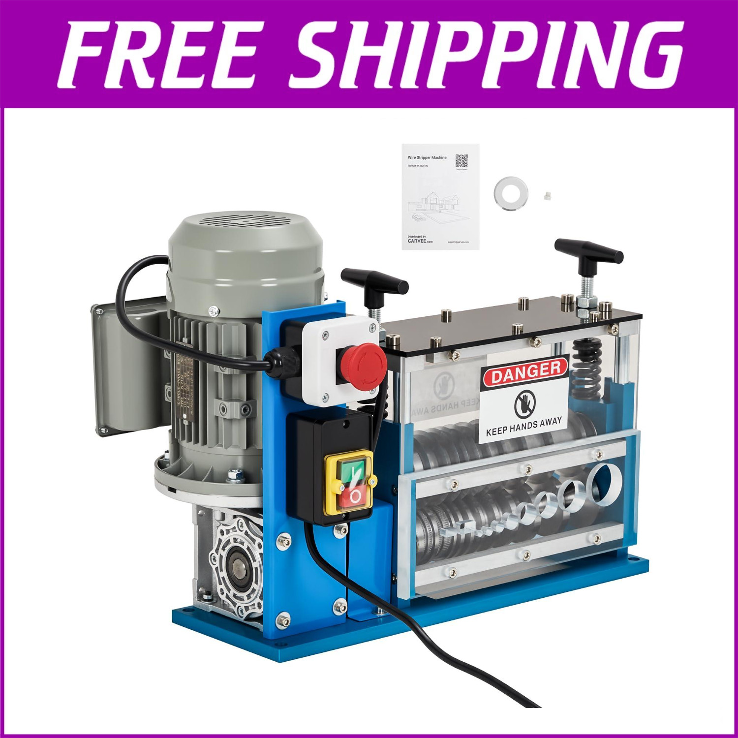 Automatic Scrap Cable Stripper Electric Wire Stripping Machine Copper Recycling
