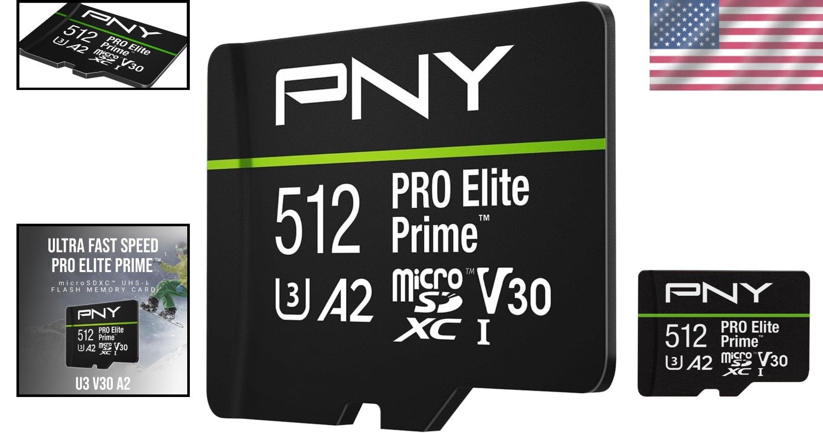 PRO Elite Prime 512GB microSDXC - 200MB/s Read, 150MB/s Write, Durable