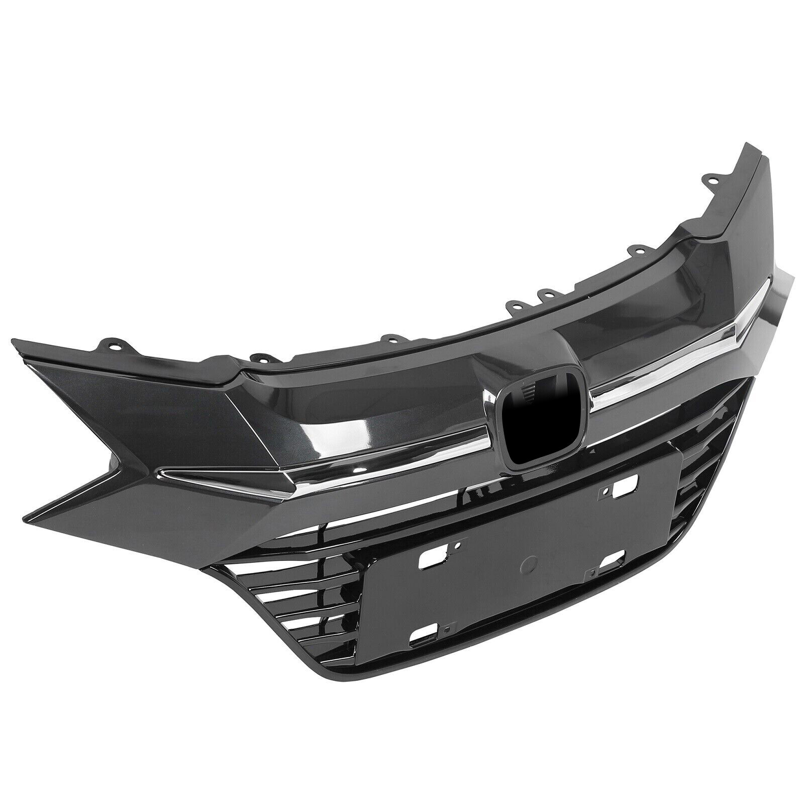 For Honda HR-V HRV 16-18 Front Upper Grille Grill W/Chrome Trim For 71121T7WA00